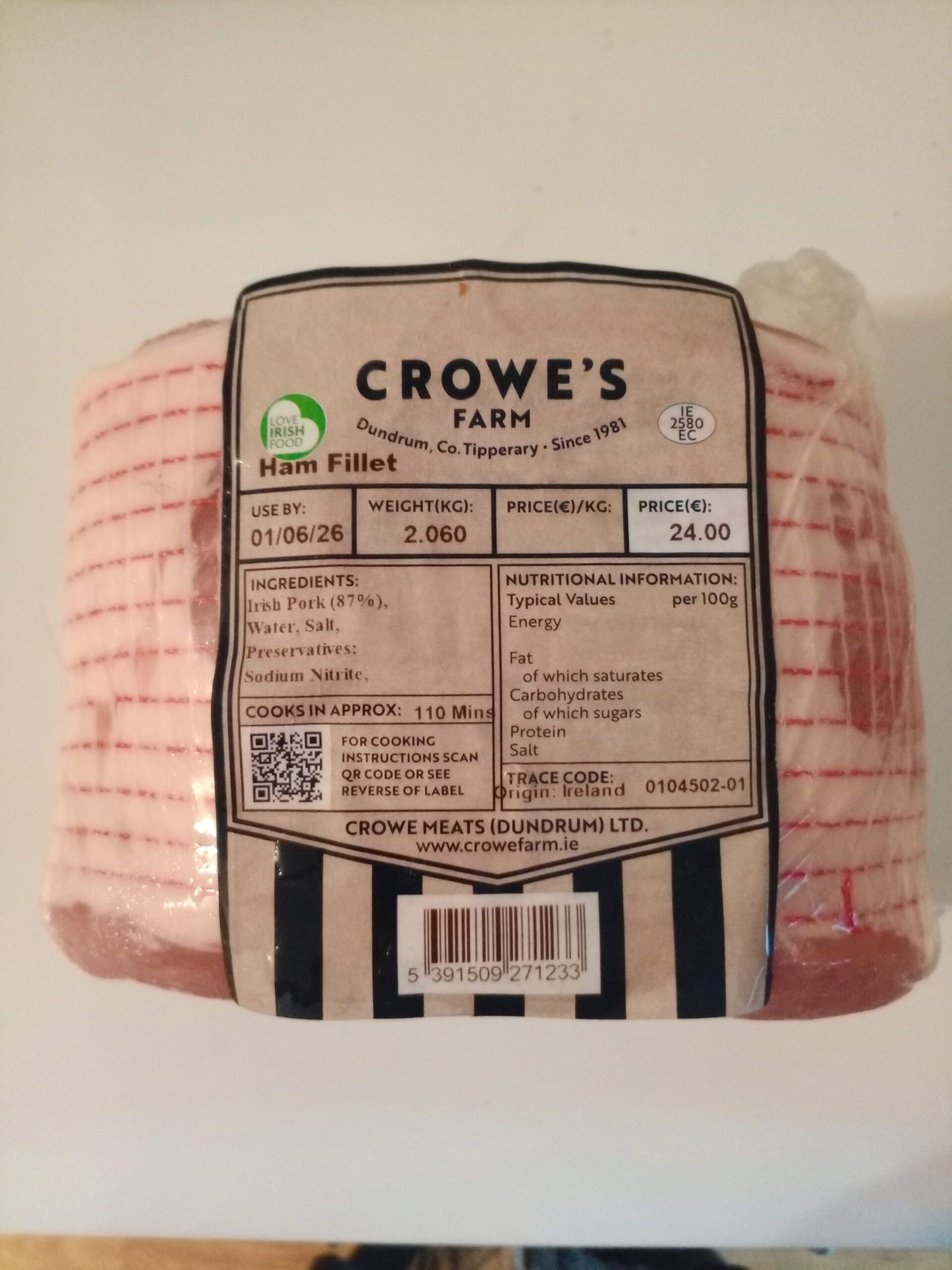Gammon 2kg rotated