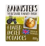 Bannisters Baked jacket Potatoes 4s