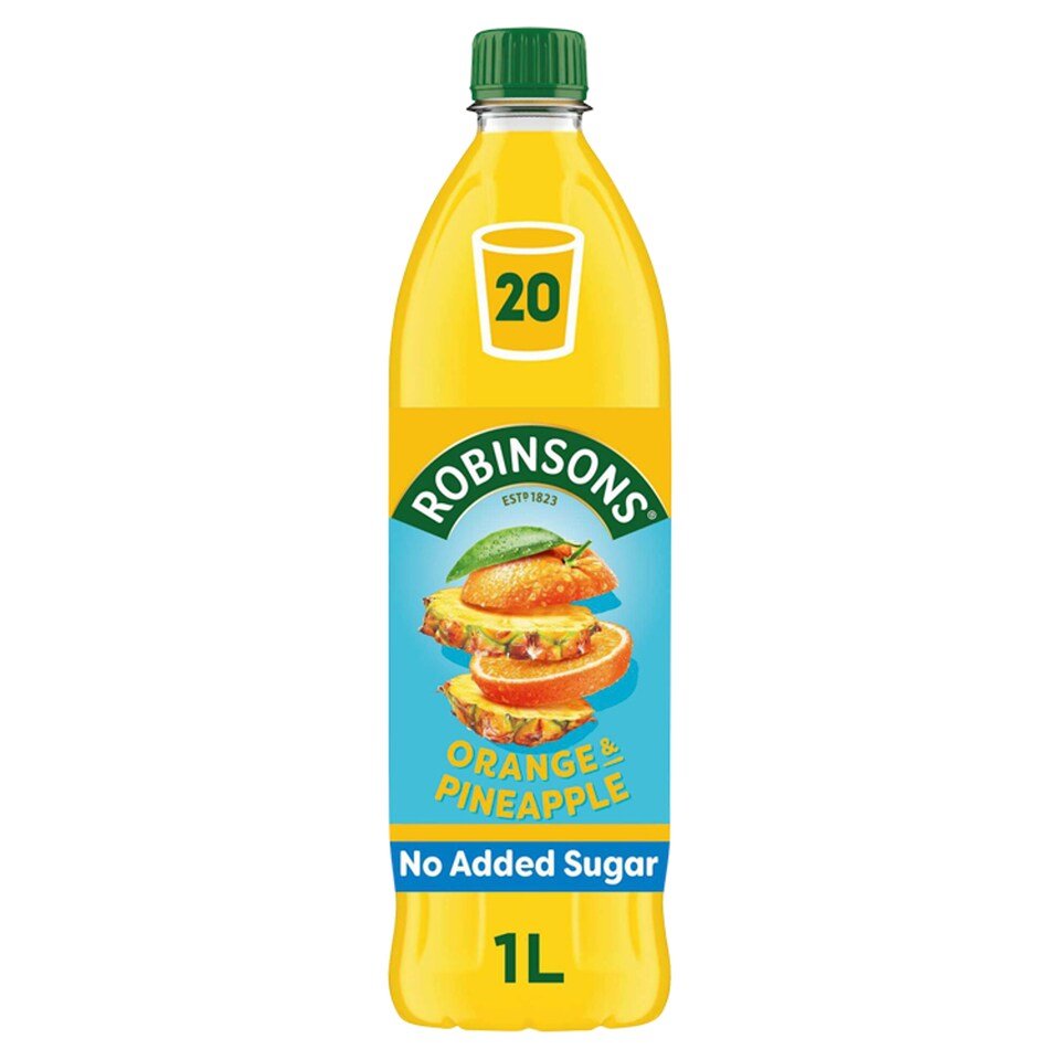 ROBINSONS ORANGE PINEAPPLE NO ADDED SUGAR