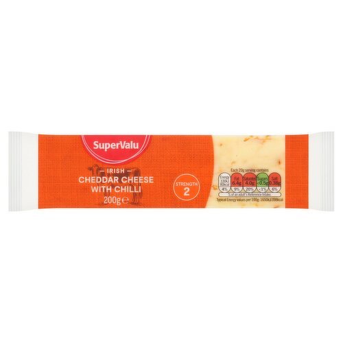 SuperValu Cheddar Cheese with Chilli 200 g
